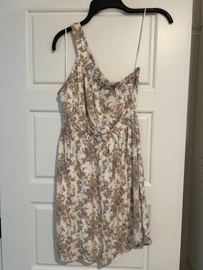 Abercrombie & Fitch Mini Dress with Mustard, white, and Light Blue Floral Small